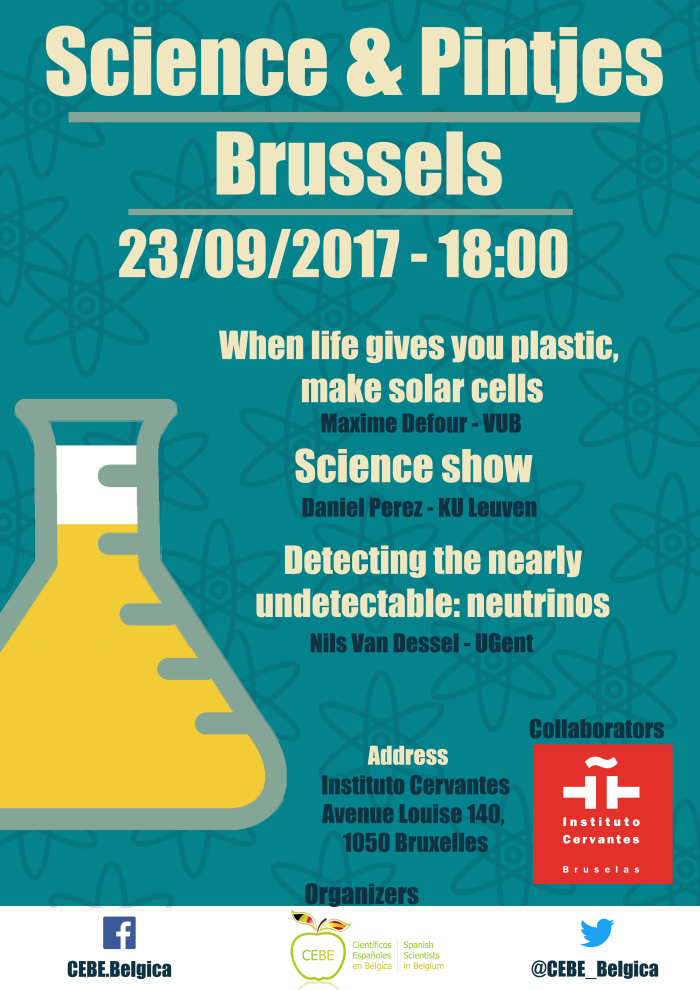 Science and Pintjes: Bruselas - 23 Septiembre 2017