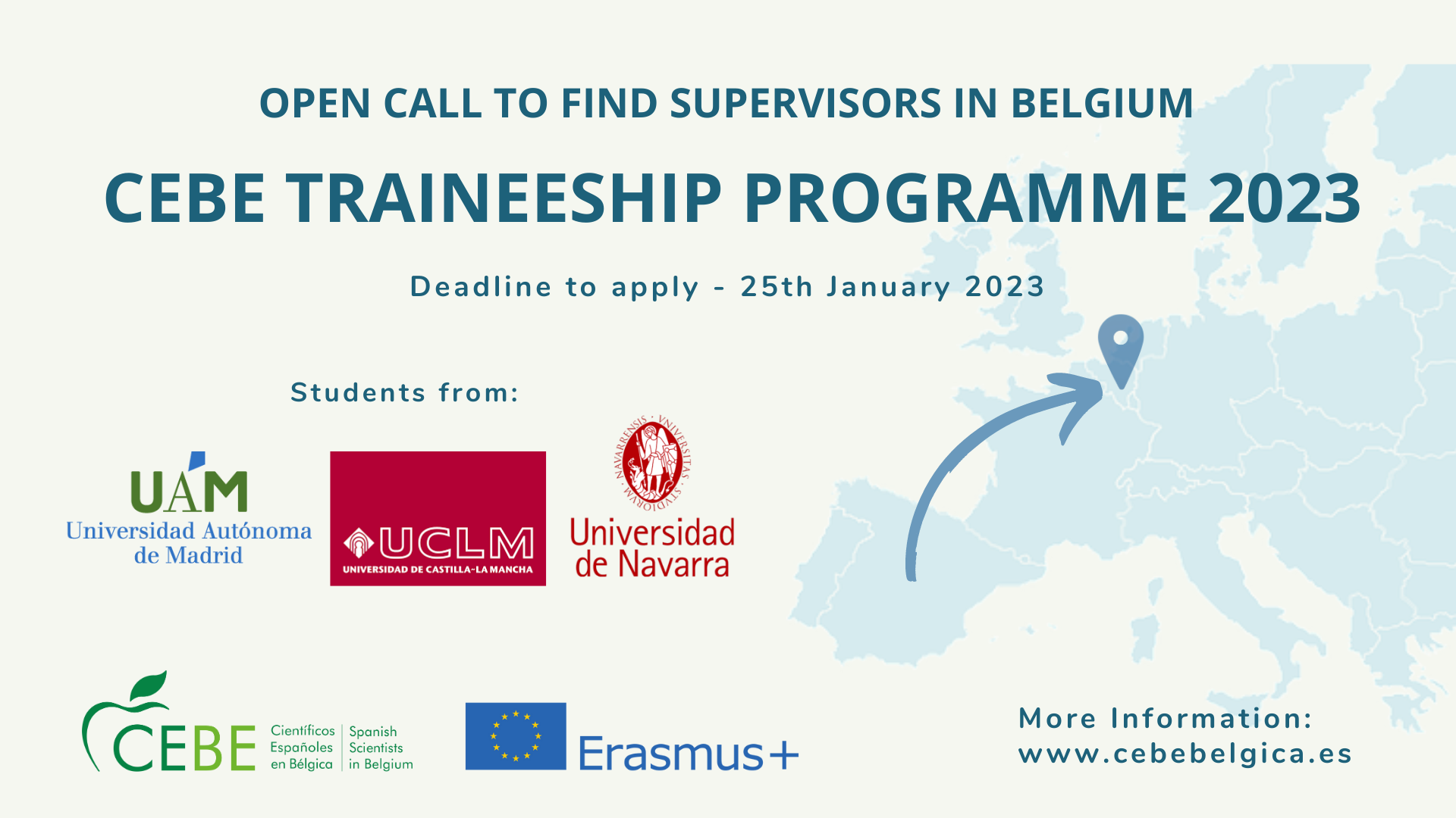 CEBE Traineeship program 2023 - Open call!
