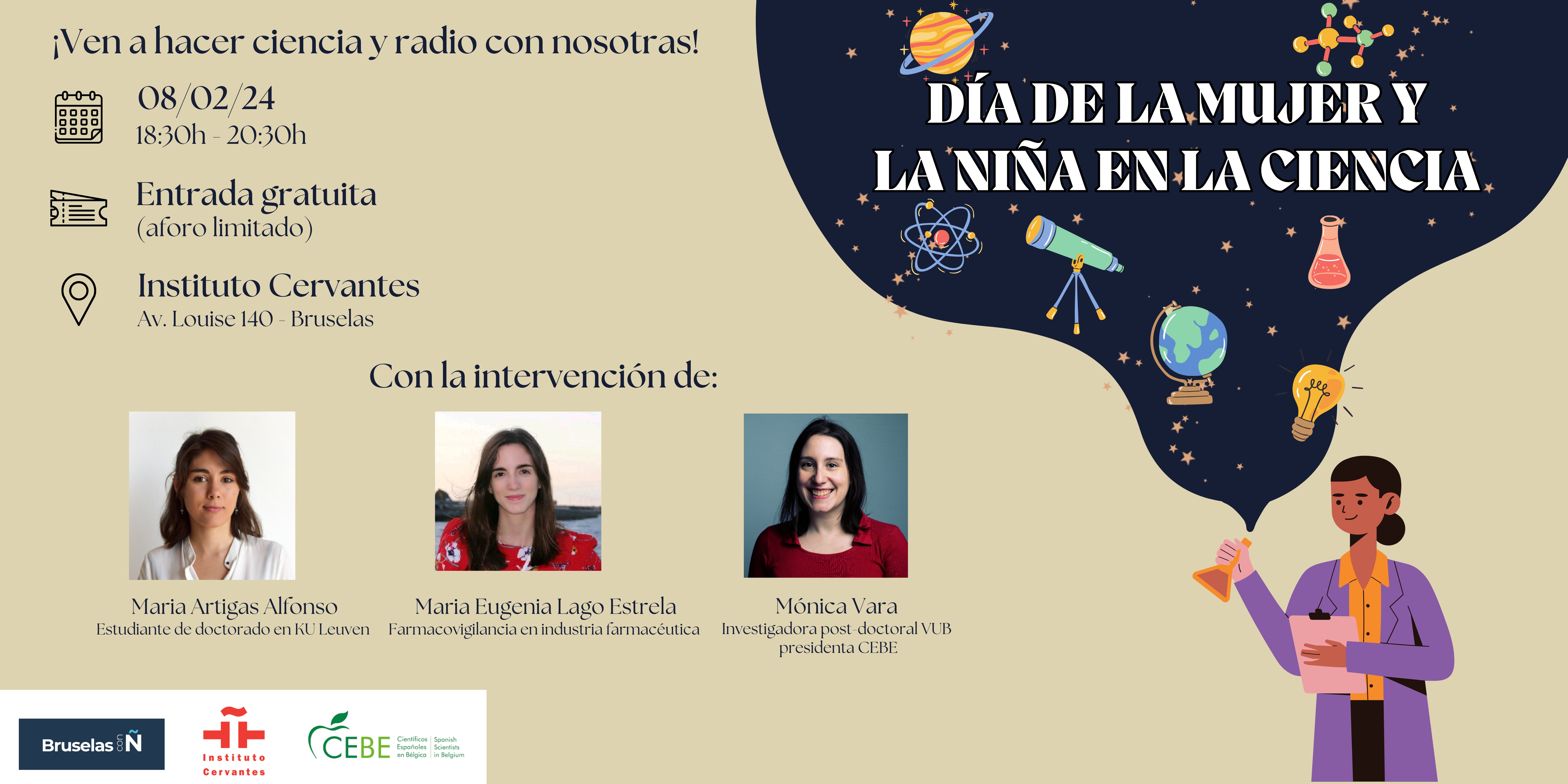 CEBE en las Ondas: Dia Internacional de la Mujer y la Niña en la Ciencia